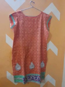 Orange Ethnic Kurta