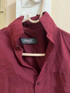 Burgundy Shirt For Both Men Nd Women🤎