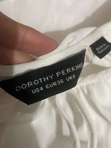 Dorothy perkins Chic White Puff Sleeve Top