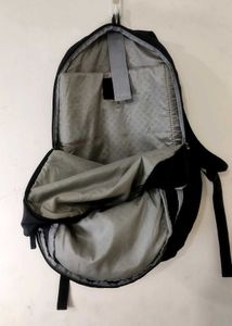 Black Laptop Backpack with Green Accents