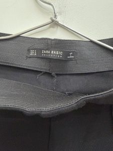 Zara Black Zip Detail Pants