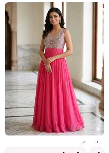Girls' Pink Embellished Party Dress