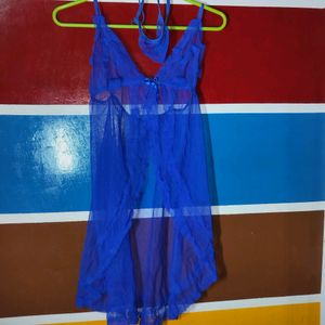 Blue Nighty Set For Women