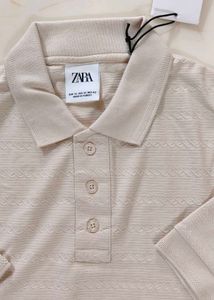 Men's Textured Polo Shirt
