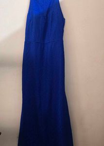 Elegant Royal Blue Lace Dress
