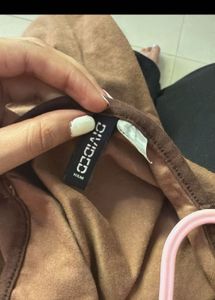 Casual Brown Spaghetti Strap Dress