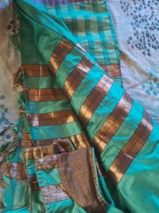Only Today Offer! Attractive Sea Green Saree