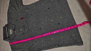 Men's Grey Polo T-shirt