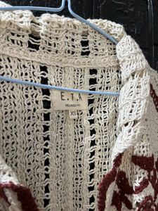Boho Crochet Knit Jacket