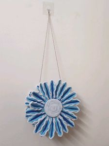 Viral Pipe Cleaner Blue Flower Charm Crossbody Bag
