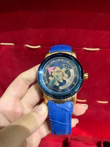 Ulysse Nardin Blue Leather Strap Watch