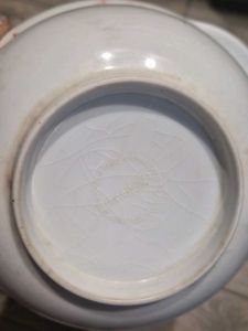 Vintage Melamine Floral Serving Dish with Lid