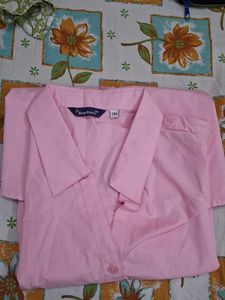Classic Pink Button-Down Formal shirt