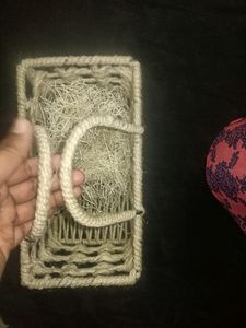NEW Metal Jute Basket