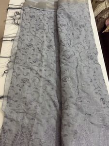 Elegant Grey Saree