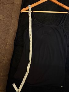 Basic Black Spaghetti Strap Tank Top /slip