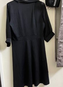 Elegant collar Wrap skater Dress 😍