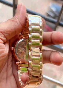 Elegant Purple Dial Rose Gold Watch