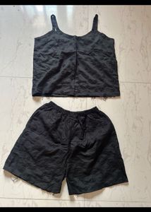 Summer Co-ord Set - Black