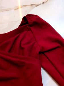 COMBO :Red Wrap Top and Bag
