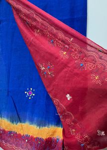 Elegant Blue Cotton Saree