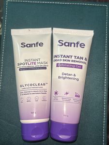 Combo of Sanfe mask and exfoliator