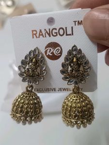 Rangoli Jhumka Earrings