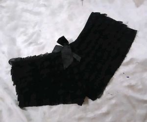 Black Lace Bow Briefs
