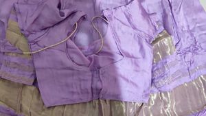 Lavender Lehenga Choli with Gold Accents