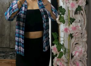 Blue Plaid Shirt