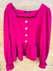 Harpa Burgundy Colour Top