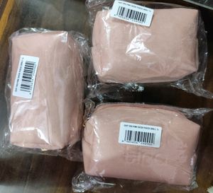 Tira Nude Pink Suede Pouch..