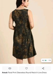 Anouk Floral Print Sleeveless Dress