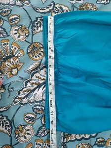 Blue Cotton Leggings