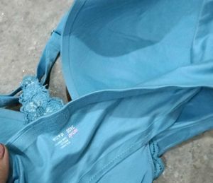 Stylish Blue Racerback Bra