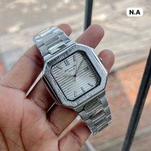 Elegant Patek Philippewristwatch with a sleek rect