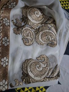 Elegant Exquisite Embroidered Saree with blouse