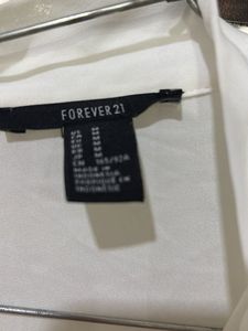 Sheer White Ruffle Blouse