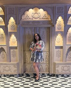plusS snake print dress