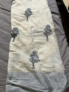 Off White Rose Saree