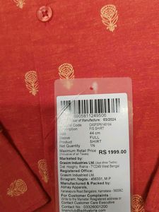 CAVALLO Men's Red Ethnic Kurta