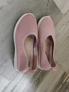 Comfortable Pink Slip-On shoes