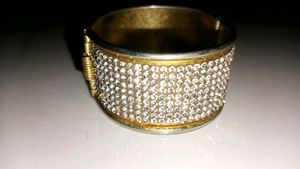 Sparkling Rhinestone Bangle Bracelet