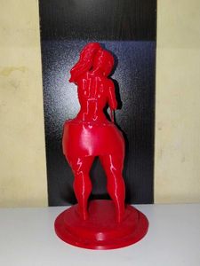 Red 3D Printed Figurine