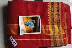 Traditional men's Red Dhoti
