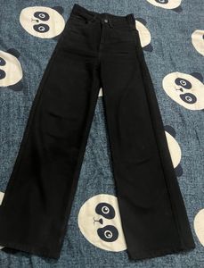 black wide leg jeans totally new worn twice only