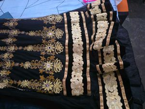 Embellished Black Kurta Set