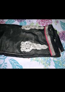 Elegant Black Designer Saree