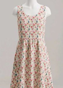 Floral Print Sleeveless Dress