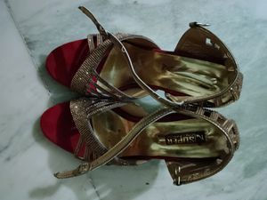 Red And Golden Sandal